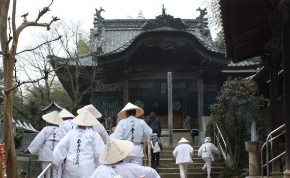 Thomas Bauer als Pilgerer in Japan