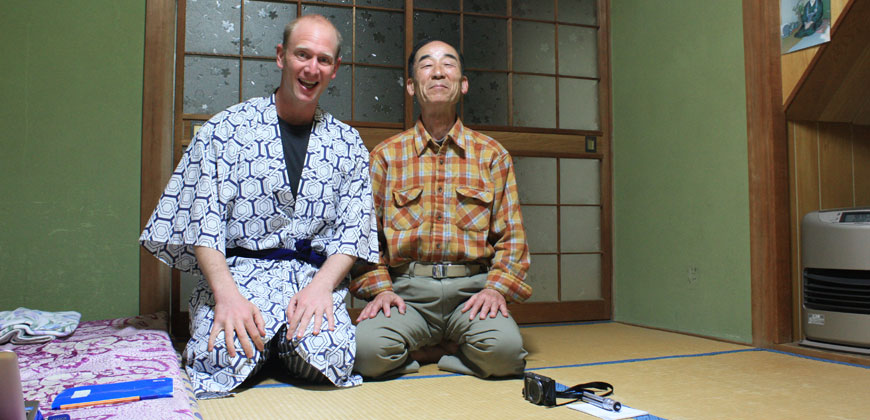 Thomas Bauer als Pilgerer in Japan