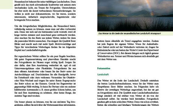 Fotografieren in Neuseeland von Georg Ludwig