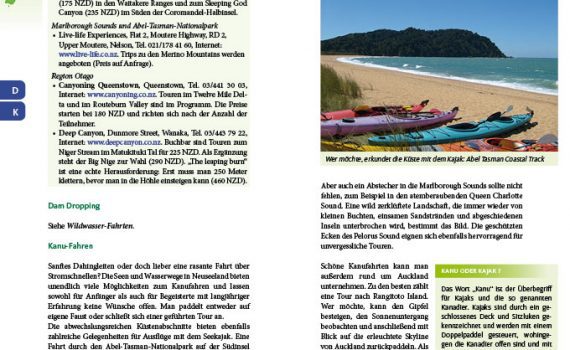 Outdoor & Action in Neuseeland von Susanna Bloß