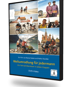 Weltumradlung für jedermann - Ein Fahrrad-Abenteuer in sieben Etappen, ein Film von Rainer Kaden und Heiko Standke