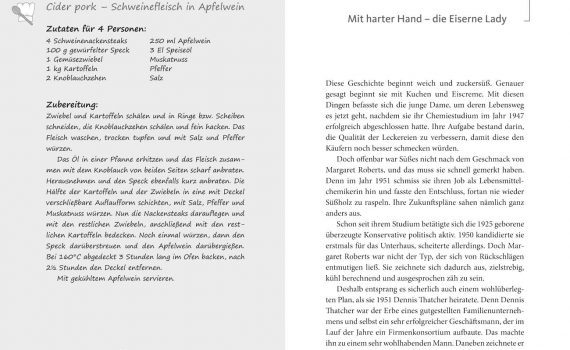 Das England-Lesebuch von Almut Irmscher, Blick ins Buch