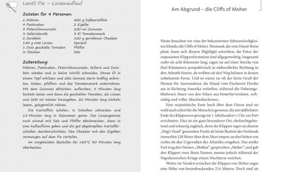 Das Irland-Lesebuch von Almut Irmscher, Blick ins Buch