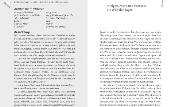 Das Island-Lesebuch von Almut Irmscher, Blick ins Buch