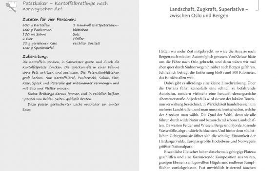 Das Norwegen-Lesebuch von Almut Irmscher, Blick ins Buch