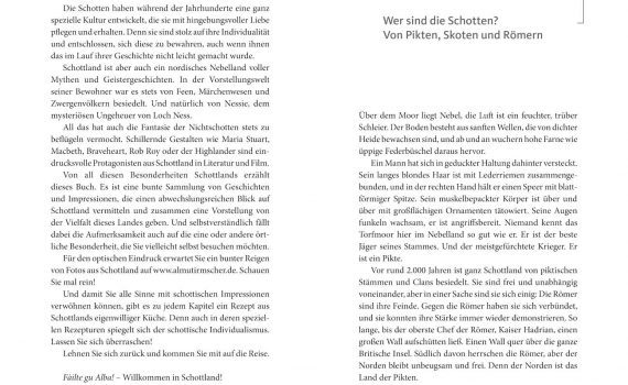 Das Schottland-Lesebuch von Almut Irmscher, Blick ins Buch