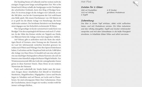 Das Schottland-Lesebuch von Almut Irmscher, Blick ins Buch