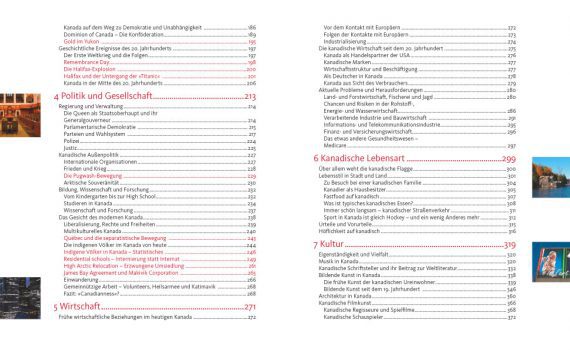 Kanada, ein Länderporträt von Mechtild und Wolfgang Opel, Blick ins Buch