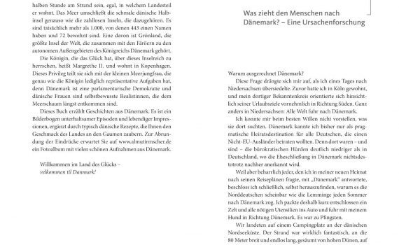 Das Dänemark-Lesebuch von Almut Irmscher, Blick ins Buch