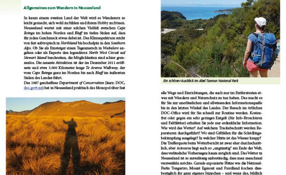 Wandern in Neuseeland, ein Reiseführer von Rolf Knütter und Christian Ziglowski